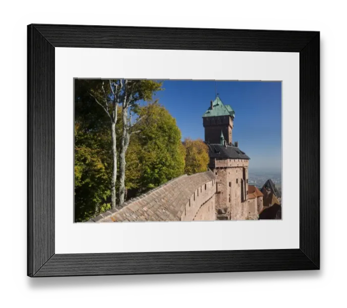 Framed Print : France, Haut-Rhin, Alsace Region, Alsatian Wine Route, Haut Koenigsbourg Chateau Framed Print : France, Haut-Rhin, Alsace Region, Alsatian Wine Route, Haut Koenigsbourg Chateau