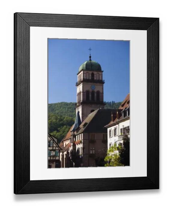 Framed Print : France, Haut-Rhin, Alsace Region, Alsatian Wine Route, Kaysersberg, town detail Framed Print : France, Haut-Rhin, Alsace Region, Alsatian Wine Route, Kaysersberg, town detail