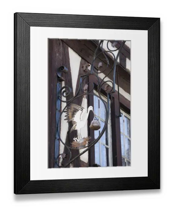 Framed Print : France, Haut-Rhin, Alsace Region, Alsatian Wine Route, Kaysersberg, town detail Framed Print : France, Haut-Rhin, Alsace Region, Alsatian Wine Route, Kaysersberg, town detail