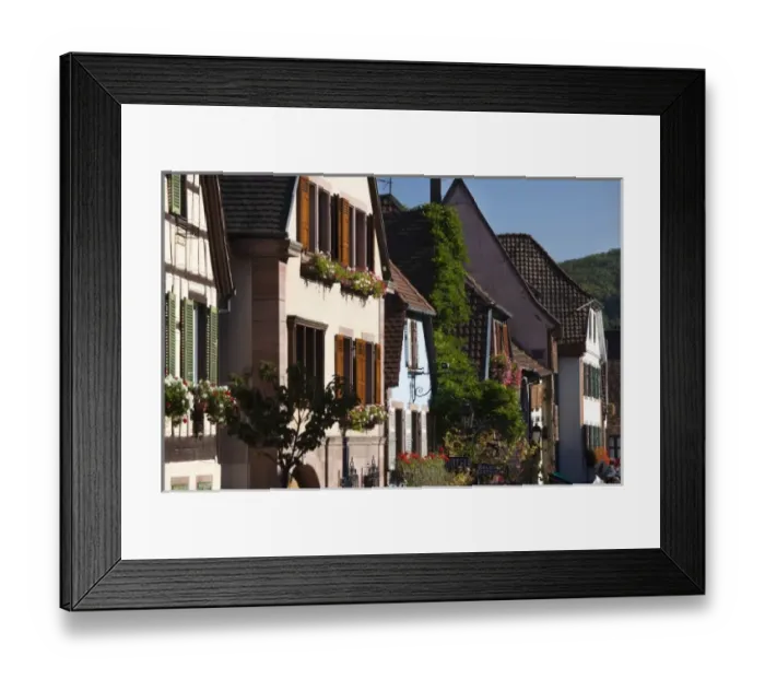 Framed Print : France, Haut-Rhin, Alsace Region, Alsatian Wine Route, Kaysersberg, town detail Framed Print : France, Haut-Rhin, Alsace Region, Alsatian Wine Route, Kaysersberg, town detail