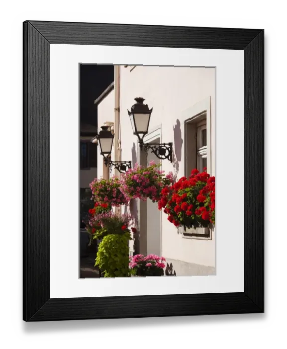 Framed Print : France, Haut-Rhin, Alsace Region, Alsatian Wine Route, Ribeauville, building detail Framed Print : France, Haut-Rhin, Alsace Region, Alsatian Wine Route, Ribeauville, building detail