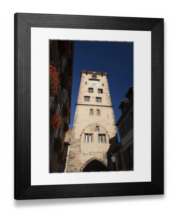 Framed Print : France, Haut-Rhin, Alsace Region, Alsatian Wine Route, Ribeauville, Tour des Bouchers Framed Print : France, Haut-Rhin, Alsace Region, Alsatian Wine Route, Ribeauville, Tour des Bouchers