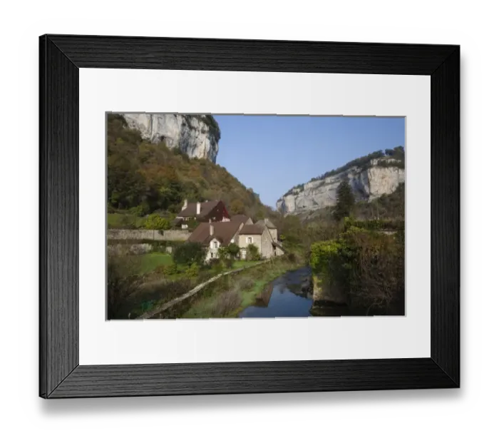 Framed Print : France, Jura Department, Franche-Comte Region, Les Reculees valley area, Baume-les-Messieurs Framed Print : France, Jura Department, Franche-Comte Region, Les Reculees valley area, Baume-les-Messieurs