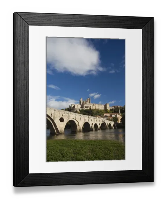 Framed Print : France, Languedoc-Roussillon, Herault Department, Beziers, Cathedrale St-Nazaire cathedral Framed Print : France, Languedoc-Roussillon, Herault Department, Beziers, Cathedrale St-Nazaire cathedral