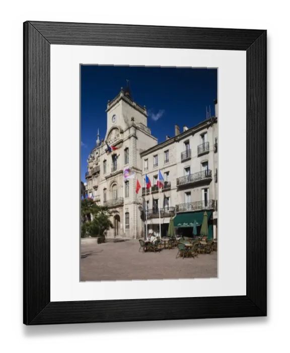Framed Print : France, Languedoc-Roussillon, Herault Department, Beziers, town hall Framed Print : France, Languedoc-Roussillon, Herault Department, Beziers, town hall