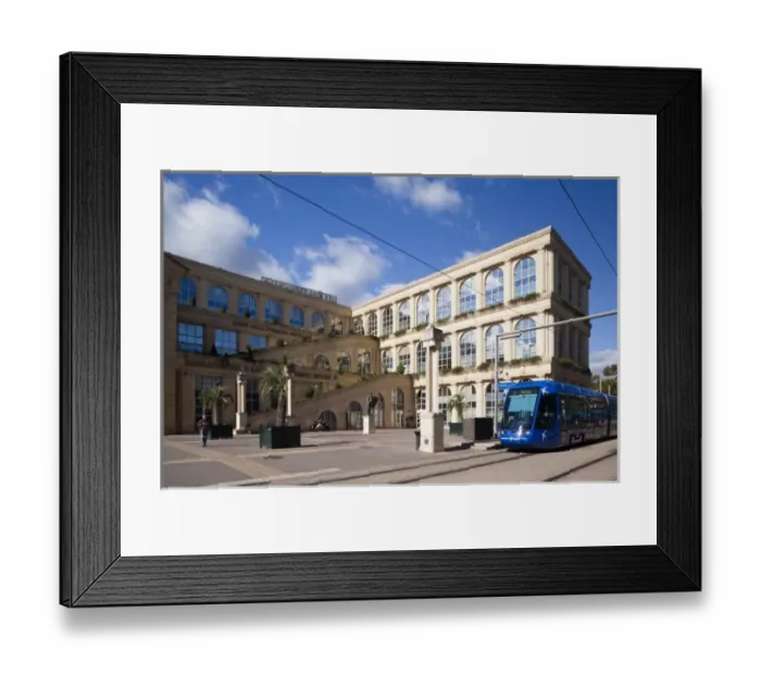 Framed Print : France, Languedoc-Roussillon, Herault Department, Montpellier, Polygone shopping center Framed Print : France, Languedoc-Roussillon, Herault Department, Montpellier, Polygone shopping center