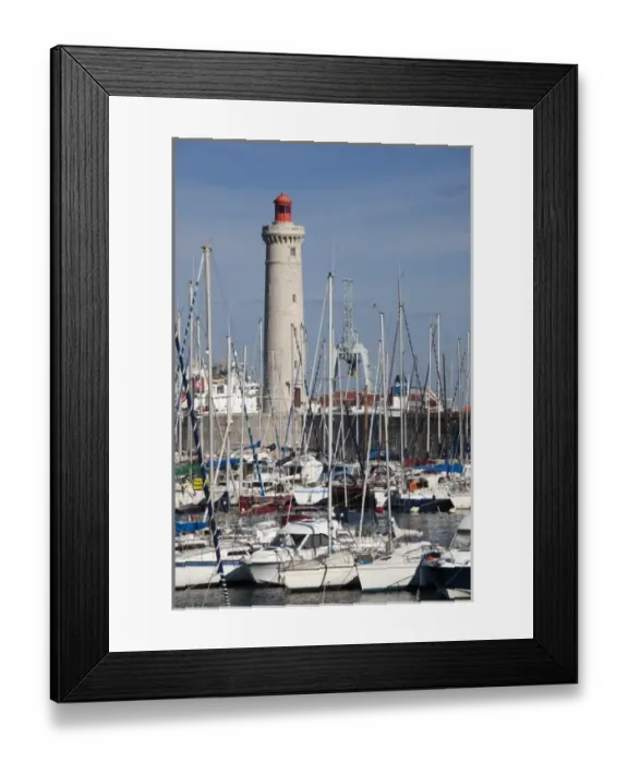Framed Print : France, Languedoc-Roussillon, Herault Department, Sete, port and the Mole St-Louis Framed Print : France, Languedoc-Roussillon, Herault Department, Sete, port and the Mole St-Louis
