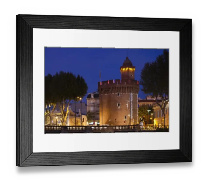 Framed Print : France, Languedoc-Roussillon, Pyrenees-Orientales Department, Perpignan, Le Castillet-Casa Pairal Framed Print : France, Languedoc-Roussillon, Pyrenees-Orientales Department, Perpignan, Le Castillet-Casa Pairal