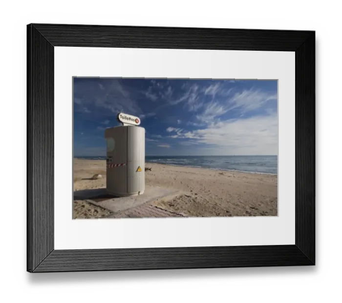 Framed Print : France, Languedoc-Roussillon, Pyrenees-Orientales Department, Port-Barcares, beachfront Framed Print : France, Languedoc-Roussillon, Pyrenees-Orientales Department, Port-Barcares, beachfront