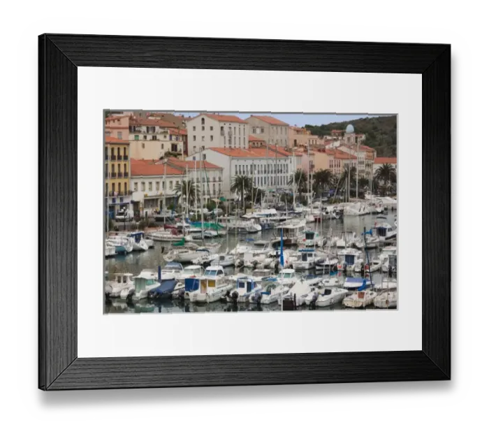 Framed Print : France, Languedoc-Roussillon, Pyrennes-Orientales Department, Vermillion Coast Area