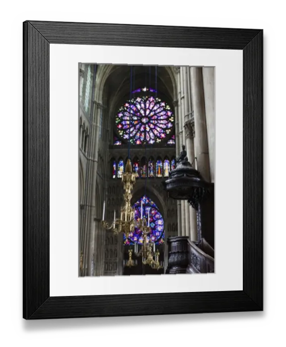 Framed Print : France, Marne, Champagne Ardenne, Reims, Cathedrale Notre Dame, interior Framed Print : France, Marne, Champagne Ardenne, Reims, Cathedrale Notre Dame, interior