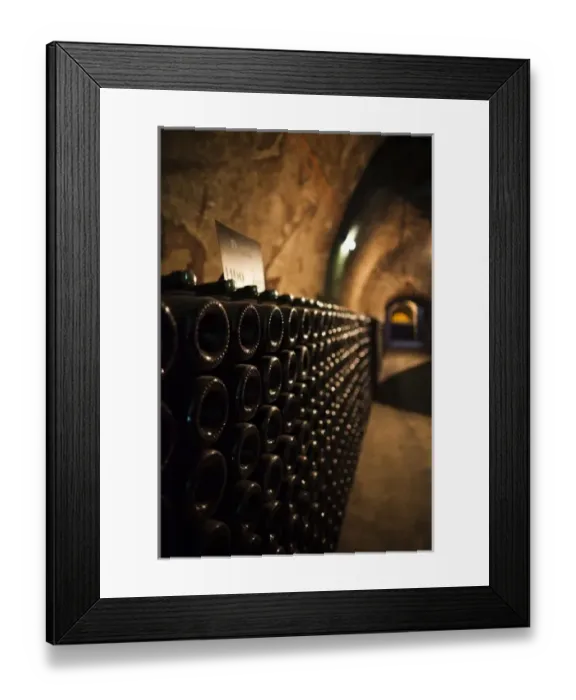 Framed Print : France, Marne, Champagne Ardenne, Reims, Pommery champagne winery, champagne cellars