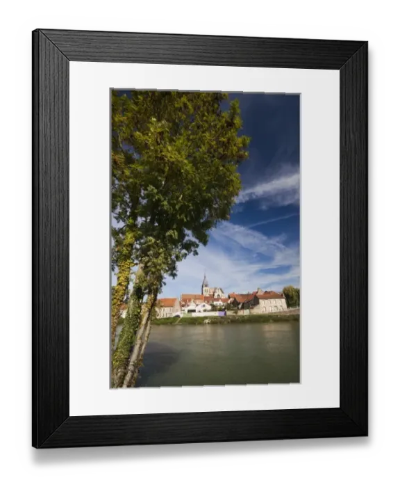 Framed Print : France, Marne, Champagne Region, Damery, town view