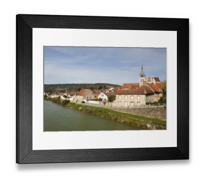 Framed Print : France, Marne, Champagne Region, Damery, town view Framed Print : France, Marne, Champagne Region, Damery, town view