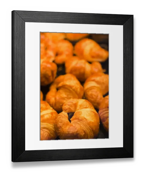 Framed Print : France, Moselle, Lorraine Region, Metz, covered market, croissants Framed Print : France, Moselle, Lorraine Region, Metz, covered market, croissants