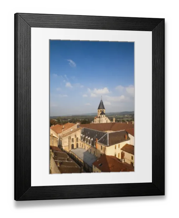 Framed Print : France, Saone-et-Loire Department, Burgundy Region, Maconnais Area, Cluny, Cluny Abbey