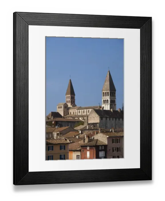 Framed Print : France, Saone-et-Loire Department, Burgundy Region, Maconnais Area, Tournus, St-Philibert Abbey Framed Print : France, Saone-et-Loire Department, Burgundy Region, Maconnais Area, Tournus, St-Philibert Abbey