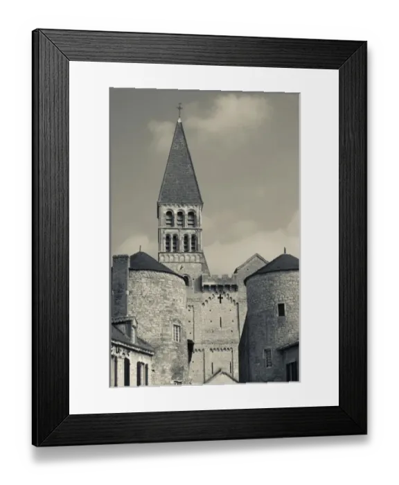 Framed Print : France, Saone-et-Loire Department, Burgundy Region, Maconnais Area, Tournus, St-Philibert Abbey Framed Print : France, Saone-et-Loire Department, Burgundy Region, Maconnais Area, Tournus, St-Philibert Abbey