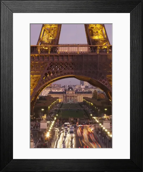 Framed Print : France, Paris, Eiffel Tower, dusk Framed Print : France, Paris, Eiffel Tower, dusk