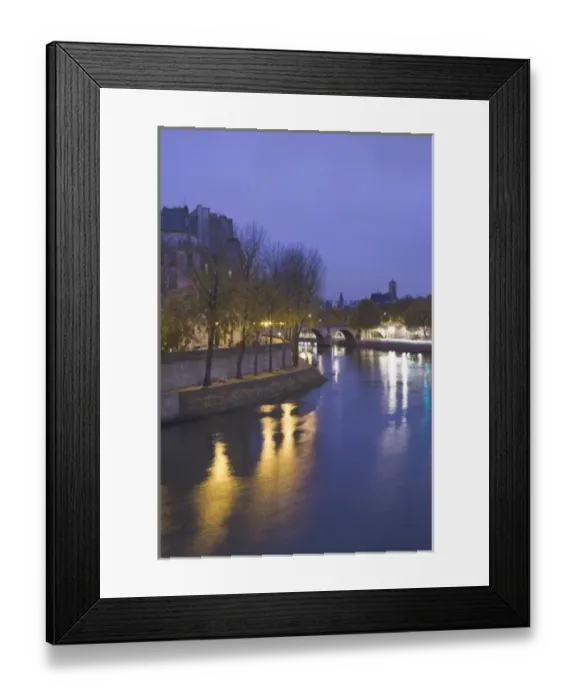 Framed Print : France, Paris, Ile St-Louis and Seine River, dawn Framed Print : France, Paris, Ile St-Louis and Seine River, dawn