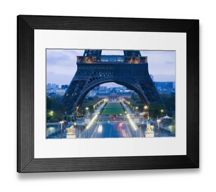 Framed Print : France, Paris, Eiffel Tower from the Palais de Challiot, dawn Framed Print : France, Paris, Eiffel Tower from the Palais de Challiot, dawn