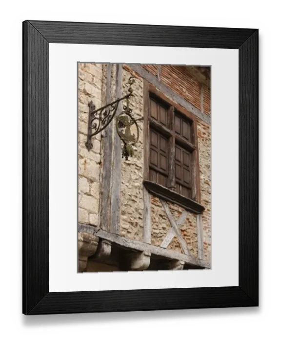 Framed Print : France, Midi-Pyrenees Region, Lot Department, St-Cirq-Lapopie, town detail Framed Print : France, Midi-Pyrenees Region, Lot Department, St-Cirq-Lapopie, town detail