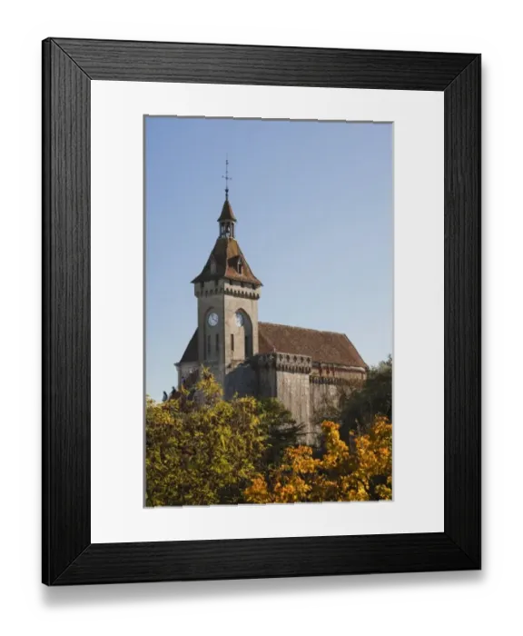 Framed Print : France, Midi-Pyrenees Region, Lot Department, Rocamador, upper town chateau