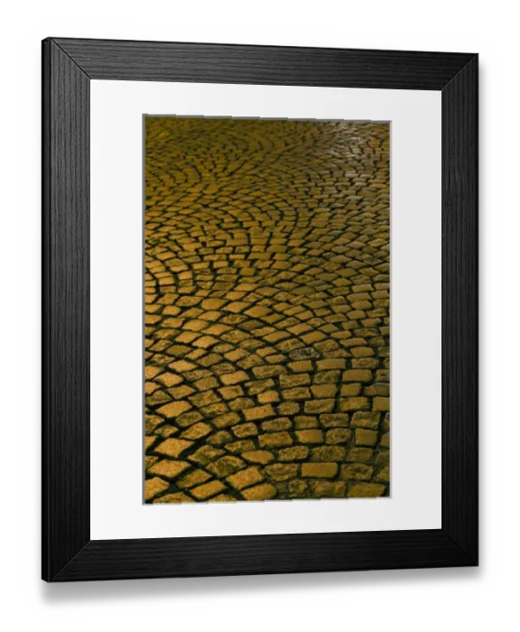 Framed Print : France, Aquitaine Region, Gironde Department, St-Emilion, wine town, street coblestones Framed Print : France, Aquitaine Region, Gironde Department, St-Emilion, wine town, street coblestones