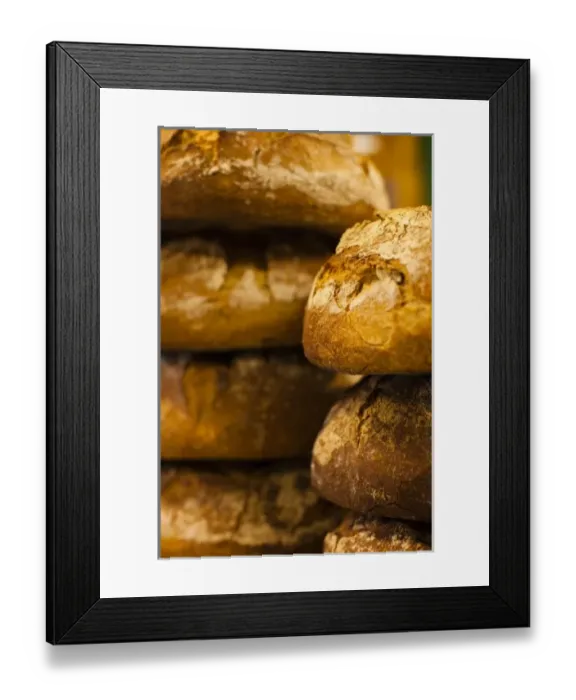 Framed Print : France, Aquitaine Region, Gironde Department, Bordeaux, Marche des Capucins market, bread Framed Print : France, Aquitaine Region, Gironde Department, Bordeaux, Marche des Capucins market, bread