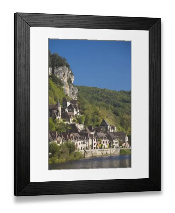 Framed Print : France, Aquitaine Region, Dordogne Department, La Roque Gageac, town on the Dordogne Framed Print : France, Aquitaine Region, Dordogne Department, La Roque Gageac, town on the Dordogne
