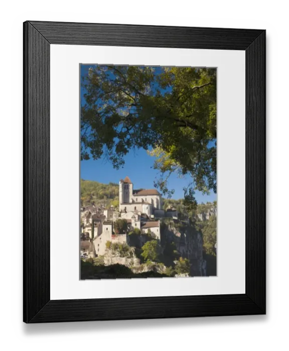 Framed Print : France, Midi-Pyrenees Region, Lot Department, St-Cirq-Lapopie, town and 15th century Framed Print : France, Midi-Pyrenees Region, Lot Department, St-Cirq-Lapopie, town and 15th century