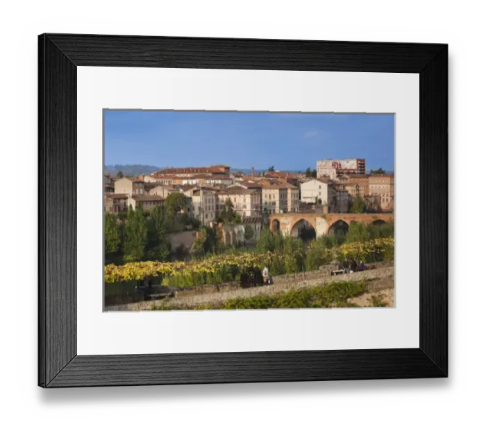 Framed Print : France, Midi-Pyrenees Region, Tarn Department, Albi, view from the Jardin de la Berbie Framed Print : France, Midi-Pyrenees Region, Tarn Department, Albi, view from the Jardin de la Berbie