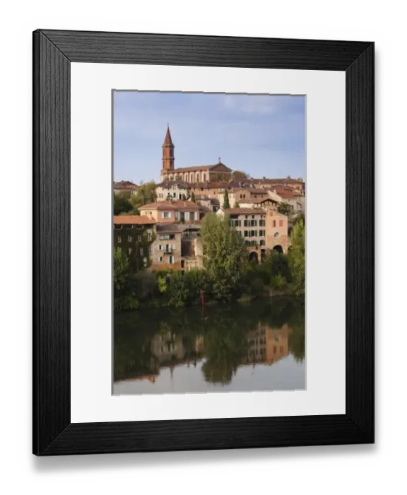 Framed Print : France, Midi-Pyrenees Region, Tarn Department, Albi, view from the Jardin de la Berbie Framed Print : France, Midi-Pyrenees Region, Tarn Department, Albi, view from the Jardin de la Berbie