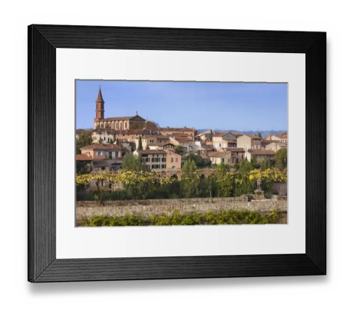 Framed Print : France, Midi-Pyrenees Region, Tarn Department, Albi, view from the Jardin de la Berbie garden Framed Print : France, Midi-Pyrenees Region, Tarn Department, Albi, view from the Jardin de la Berbie garden