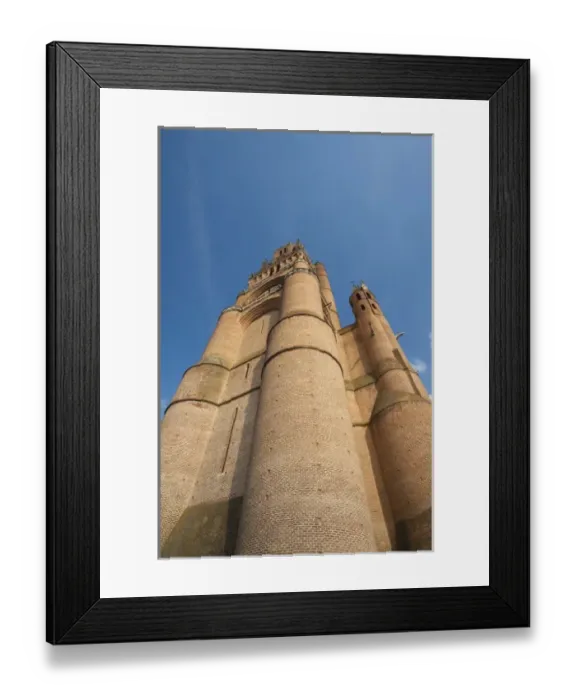 Framed Print : France, Midi-Pyrenees Region, Tarn Department, Albi, Cathedrale Ste-Cecile cathedral