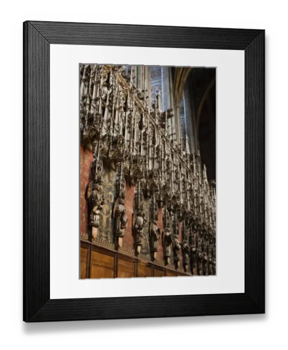 Framed Print : France, Midi-Pyrenees Region, Tarn Department, Albi, Cathedrale Ste-Cecile cathedral