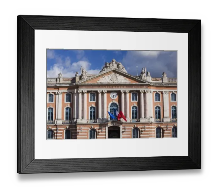 Framed Print : France, Midi-Pyrenees Region, Haute-Garonne Department, Toulouse, Place du Capitole