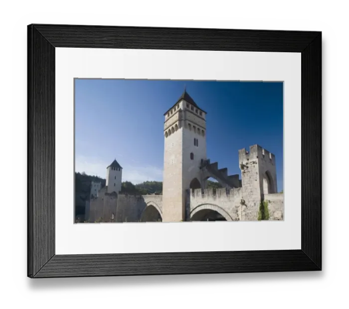 Framed Print : France, Midi-Pyrenees Region, Lot Department, Cahors, Pont Valentre, midieval bridge Framed Print : France, Midi-Pyrenees Region, Lot Department, Cahors, Pont Valentre, midieval bridge