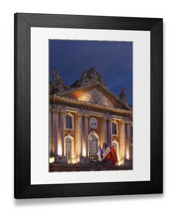 Framed Print : France, Midi-Pyrenees Region, Haute-Garonne Department, Toulouse, Place du Capitole