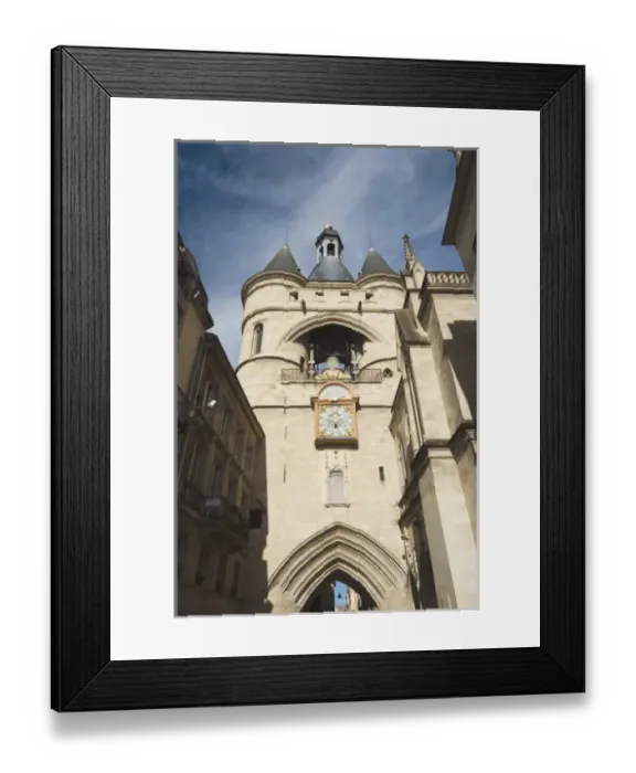 Framed Print : France, Aquitaine Region, Gironde Department, Bordeaux, Porte de la Grosse Cloche