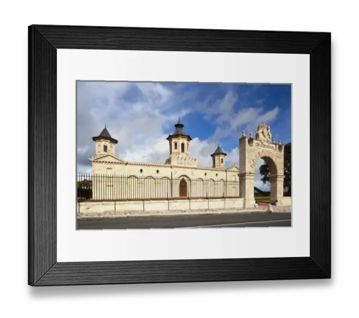 Framed Print : France, Aquitaine Region, Gironde Department, Haute-Medoc Area, St-Estephe, Chateau