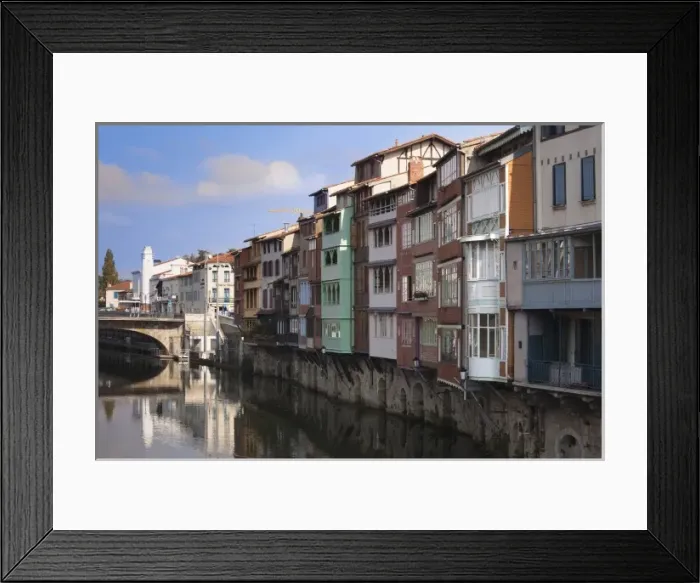 Framed Print : France, Midi-Pyrenees Region, Tarn Department, Castres, Quai des Jacobins, midieval Framed Print : France, Midi-Pyrenees Region, Tarn Department, Castres, Quai des Jacobins, midieval
