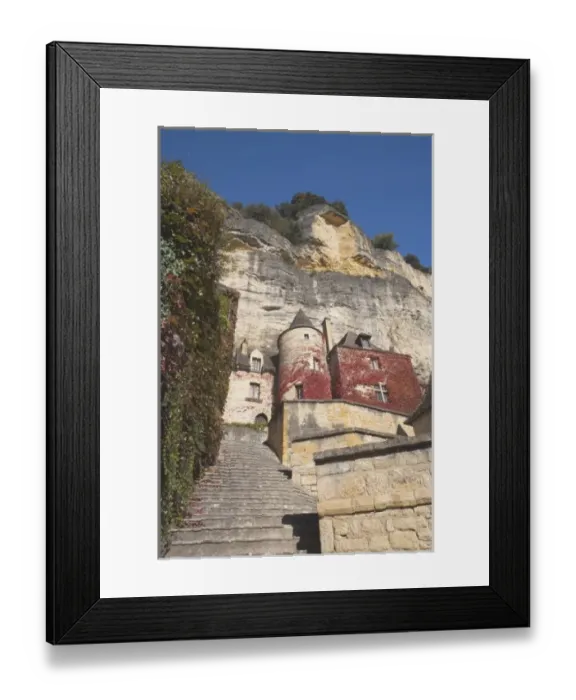 Framed Print : France, Aquitaine Region, Dordogne Department, La Roque Gageac, town on the Dordogne River Framed Print : France, Aquitaine Region, Dordogne Department, La Roque Gageac, town on the Dordogne River