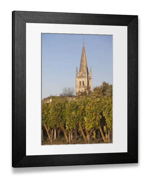 Framed Print : France, Aquitaine Region, Gironde Department, St-Emilion, wine town, vineyard view Framed Print : France, Aquitaine Region, Gironde Department, St-Emilion, wine town, vineyard view