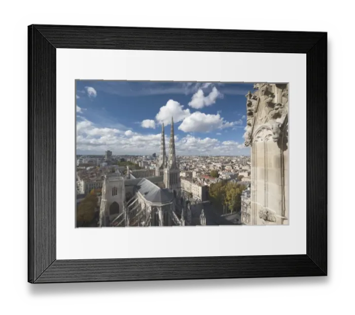 Framed Print : France, Aquitaine Region, Gironde Department, Bordeaux, overview of Cathedrale St-Andre Framed Print : France, Aquitaine Region, Gironde Department, Bordeaux, overview of Cathedrale St-Andre