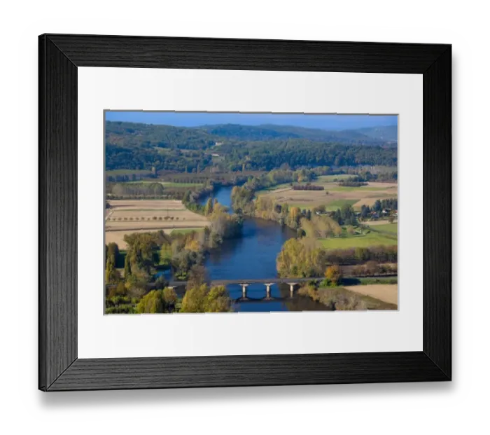 Framed Print : France, Aquitaine Region, Dordogne Department, Domme, elevated view of the Dordogne Framed Print : France, Aquitaine Region, Dordogne Department, Domme, elevated view of the Dordogne