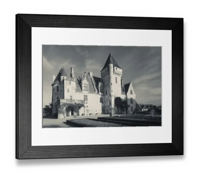 Framed Print : France, Aquitaine Region, Dordogne Department, Castelnaud-la-Chapelle, Chateau des Milandes
