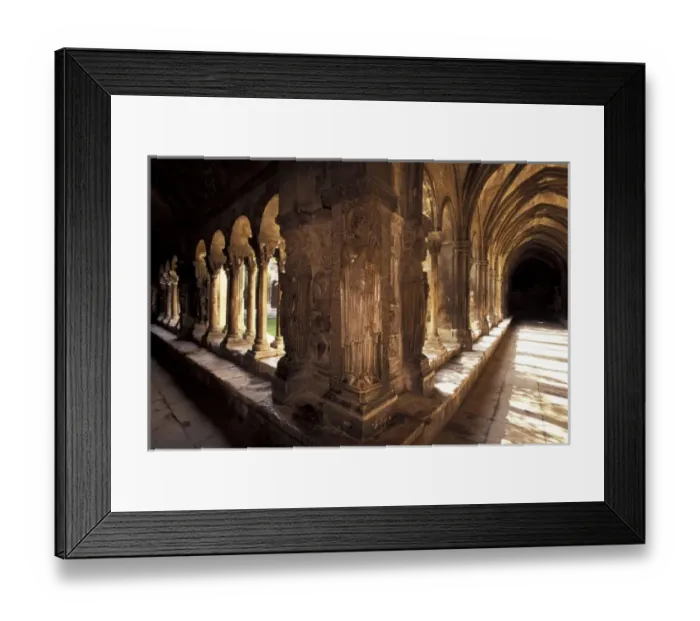 Framed Print : France, Provence, Bouches-du-Rhone, Arles. Cloitre St-Trophime, Cloister detail