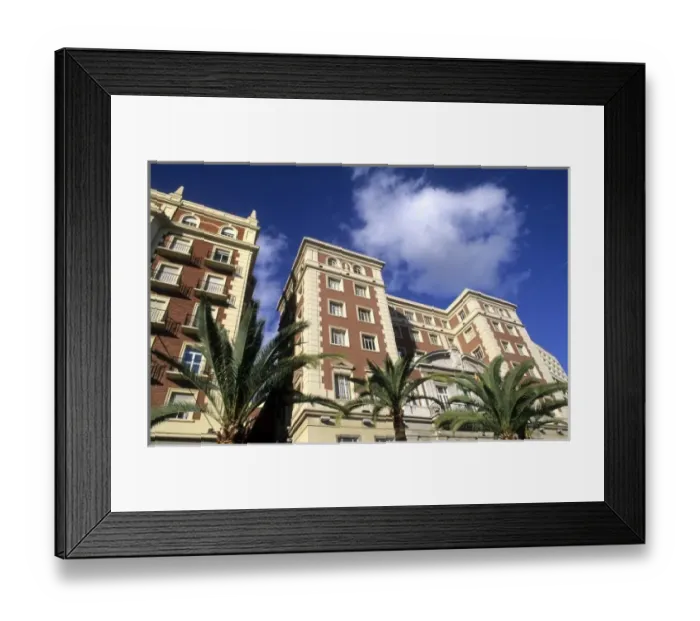 Framed Print : Life in Spain Southern Coast Costa del Sol modern city architecture downtown near Framed Print : Life in Spain Southern Coast Costa del Sol modern city architecture downtown near
