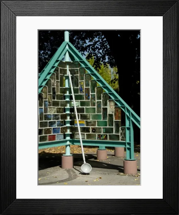 Framed Print : Germany, Franconia, Wertheim. Glass sculpture, Wertheim is known for its glass work